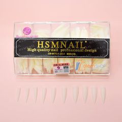 Móng up HSM, Hộp 500 móng ốp đủ size, đủ phom thang, vuông, nhọn, tròn nhọn