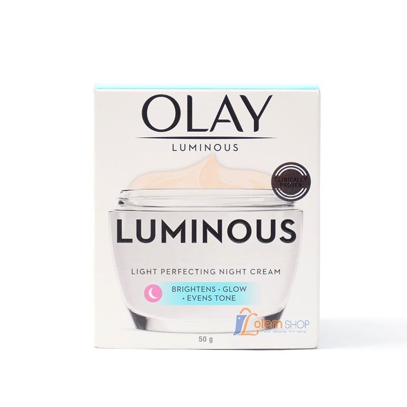 Kem Dưỡng Ban Đêm Olay 50g Luminous, Làm sáng và đều màu da