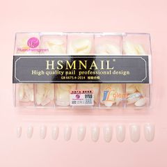 Móng up HSM, Hộp 500 móng ốp đủ size, đủ phom thang, vuông, nhọn, tròn nhọn