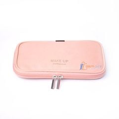 Bộ Cọ Make Up Professional Hồng 11 Cây Có Bóp