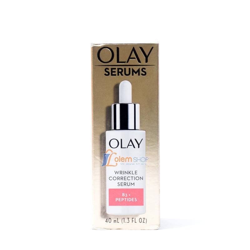 Serum Olay 40ml Wrinkle Correction B3+ Peptides Cấp Ẩm, Chống Nhăn hiệu quả