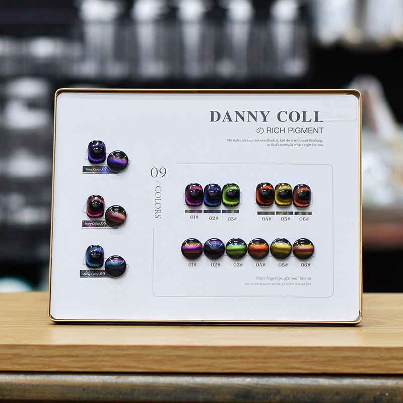 Set Sơn Mắt Mèo Danny Coll 9 Màu N42, Tặng kèm bảng màu