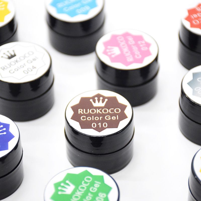 Hộp Gel Vẽ Móng Ruokoco 12 Màu