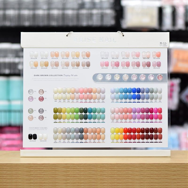 Set Sơn Gel Kaise 114 Màu, Tặng kèm bảng màu