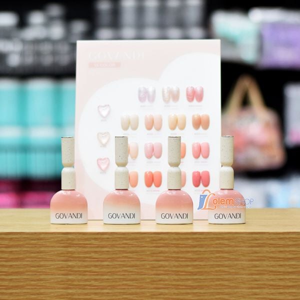 Set Sơn Gel Govandi 15 Màu G04 Peach Fuzz, Tặng kèm bảng màu