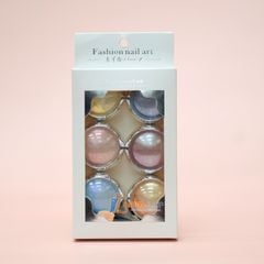 Set Tráng Gương Dạ Quang 6 Màu Fashion Nail Art