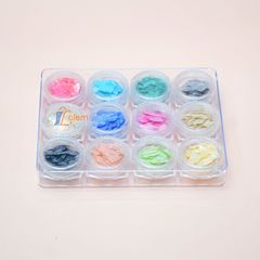 Set Xà Cừ Vân Đen 12 Ô, Trang Trí Nail