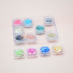 Set Xà Cừ Vân Đen 12 Ô, Trang Trí Nail