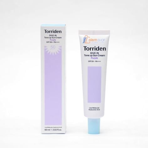Kem Chống Nắng Torriden 60ml Dive-in Tone Up Sun Cream Purple Spf 50+ Pa++++, Nâng Tone bảo vệ da tối ưu