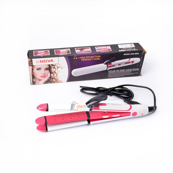 Máy Làm Tóc Đa Năng 4 In 1 Nova NHC-8805, uốn tóc làm xoăn, duỗi, dập xù, sấy phồng tóc