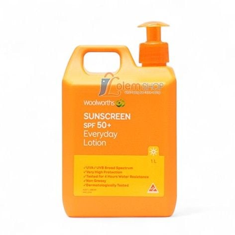 Kem Chống Nắng Body Woolworths Everyday Sunscreen Spf50+ 1l