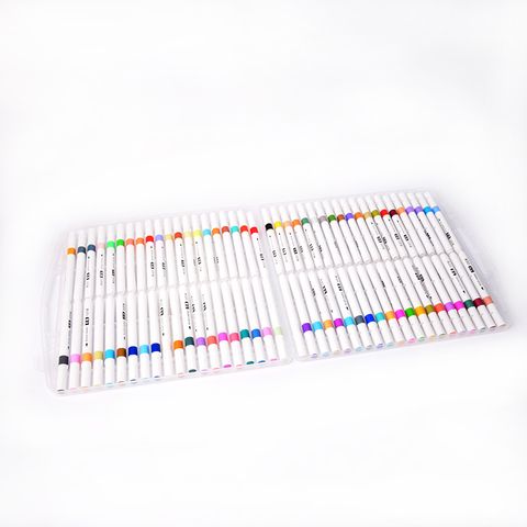 Bút Lông Tô Màu 80 Màu Acrylic 5016, Bút có thể vẽ trên nhiều chất liệu như trên vải, đồ nhựa
