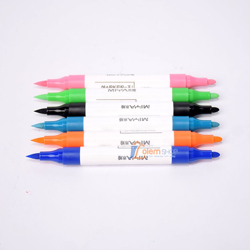 Bút Lông Tô Màu Miya Marker 2 Đầu 12, 48 Màu
