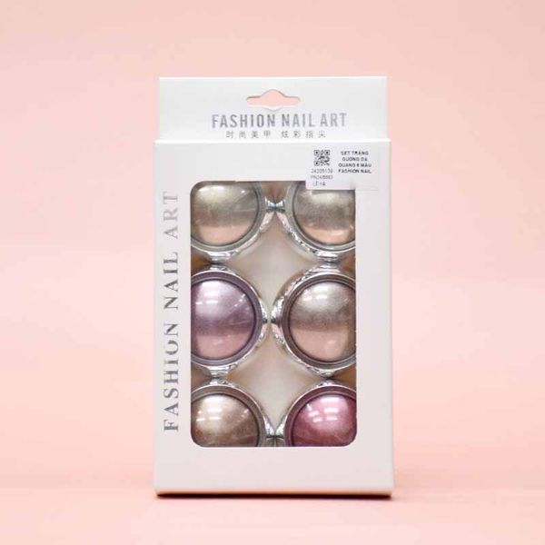 Set Tráng Gương Dạ Quang 6 Màu Fashion Nail Art