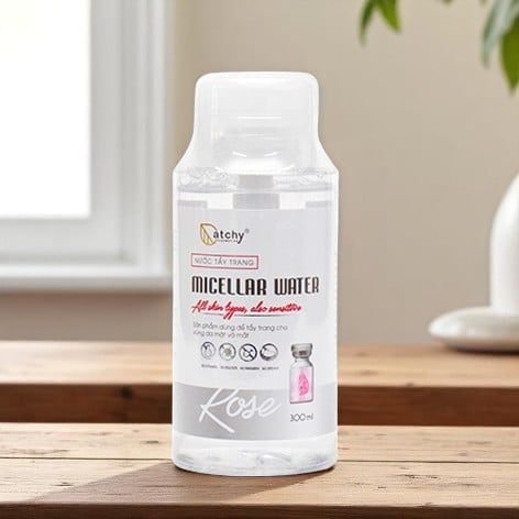 Nước Tẩy Trang Atchy 300ml, dễ dàng loại bỏ lớp trang điểm nhanh chóng