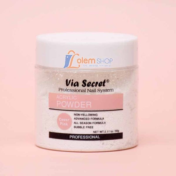 Bột Mix Gel Via Secret 60g, Dùng vẽ móng nail