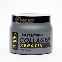 Hấp Dầu Eudora Keratin Collagen 1000g, giảm thiểu tóc khô xơ, rối và gãy rụng