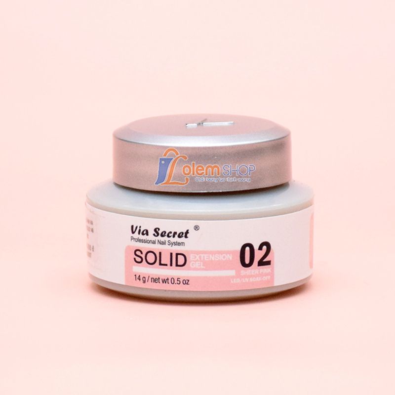 Gel Tạo Hình Via Secret Solid 14g, Tạo hình trang trí Nail