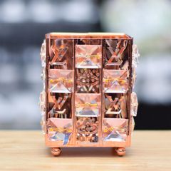 Lọ Đựng Cọ Pha Lê Vuông Lv ( Mẫu ngẫu nhiên )