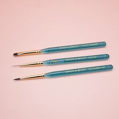 Cọ Nail Dingxi Cán Xanh Nhiều Size