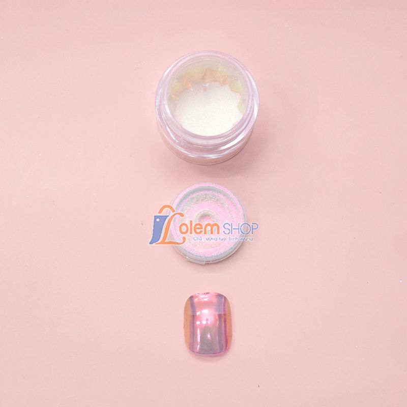 Tráng Gương Cực Quang, Bột tráng gương mịn, sáng, Tạo hiệu ứng cực quang sáng bóng