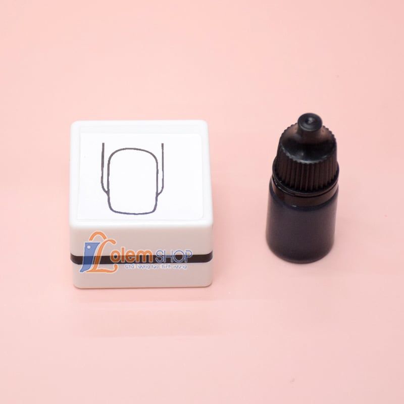 Khuôn In Móng Kèm Mực, dùng để in khuôn móng vẽ móng hỗ trợ làm nail chuyên nghiệp