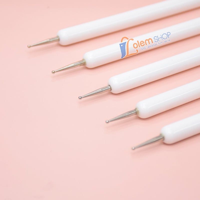 Set Cọ Bi Lorossi Cán Trắng 5 Cây