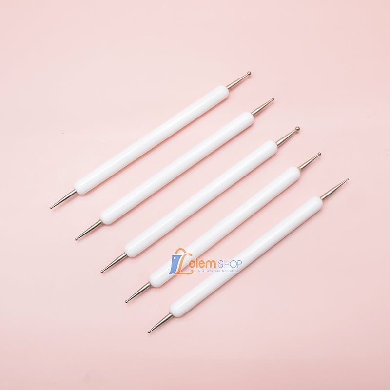 Set Cọ Bi Lorossi Cán Trắng 5 Cây