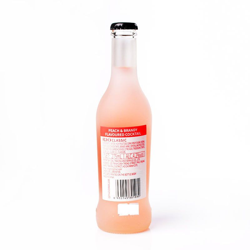 Rượu Rio Cocktail 275ml Peach + Brandy Hồng