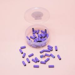 Hộp Ống Nhám Mini Tím, Dùng gắn đầu trục mài nail, Nhiều kích thước