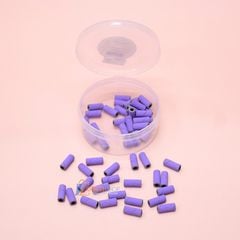 Hộp Ống Nhám Mini Tím, Dùng gắn đầu trục mài nail, Nhiều kích thước