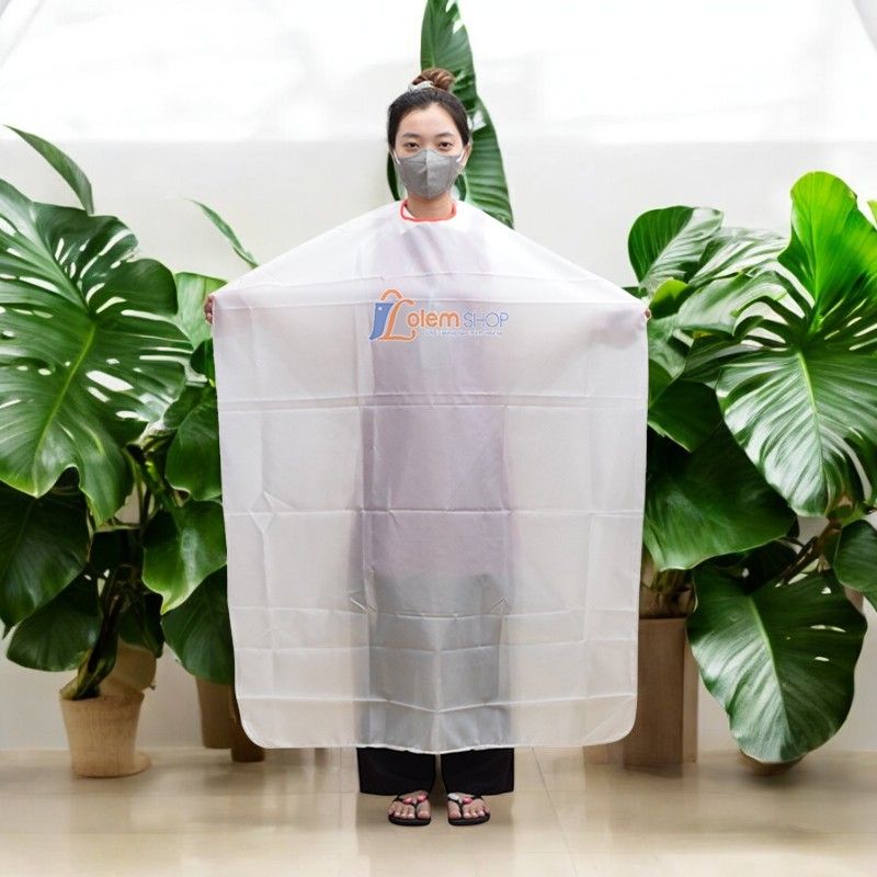 Áo Choàng Cắt Tóc Màu Trắng