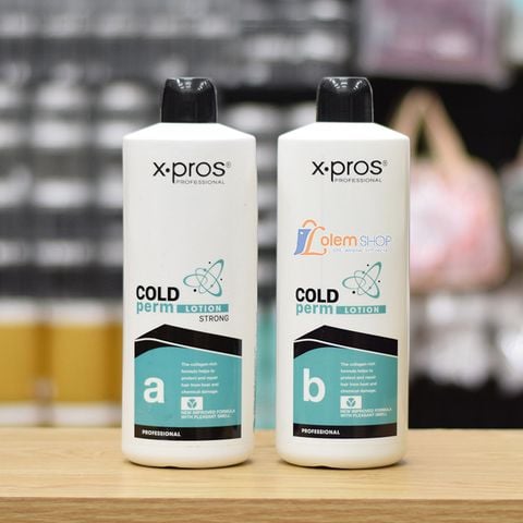 Uốn Lạnh X.pros Chai 1 Lít, Giúp tạo mái tóc uốn với lọn tóc xoăn đàn hồi cao, bồng bềnh