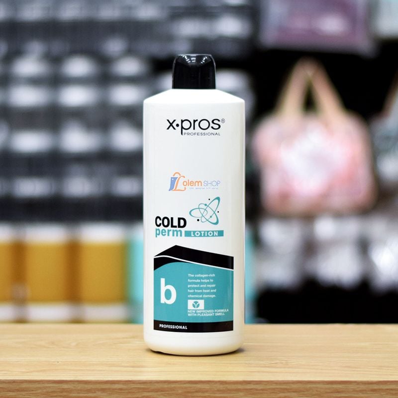 Uốn Lạnh X.pros Chai 1 Lít, Giúp tạo mái tóc uốn với lọn tóc xoăn đàn hồi cao, bồng bềnh