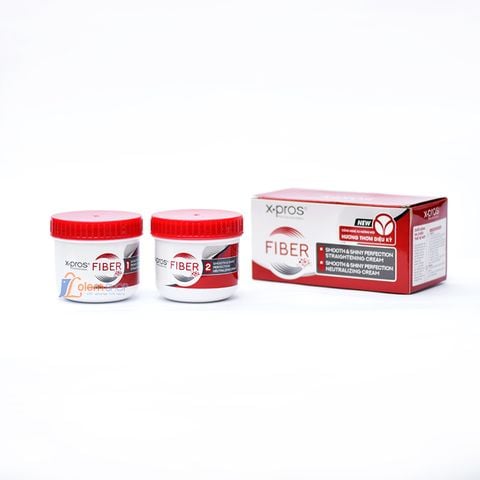 Bộ Duỗi Tóc X.pros Fiber 150ml X 2 Bóng Đa Chiều, Duỗi tóc thẳng mượt tự nhiên, sáng bóng và suôn mềm