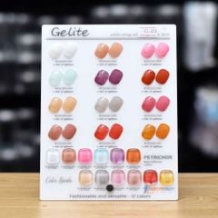 Set Sơn Gel Gelite 15ml 12 Màu, Tặng bảng màu đi kèm