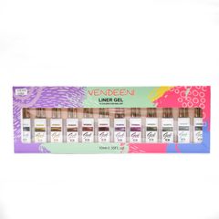 Bộ Cọ Nét Gel Nhũ Vendeeni 10ml 12 Màu