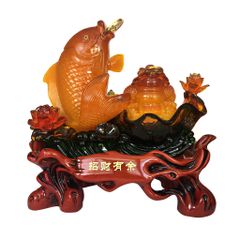 Tượng phong thủy Cá vàng Thiềm thừ 34 x 26 x 34 cm