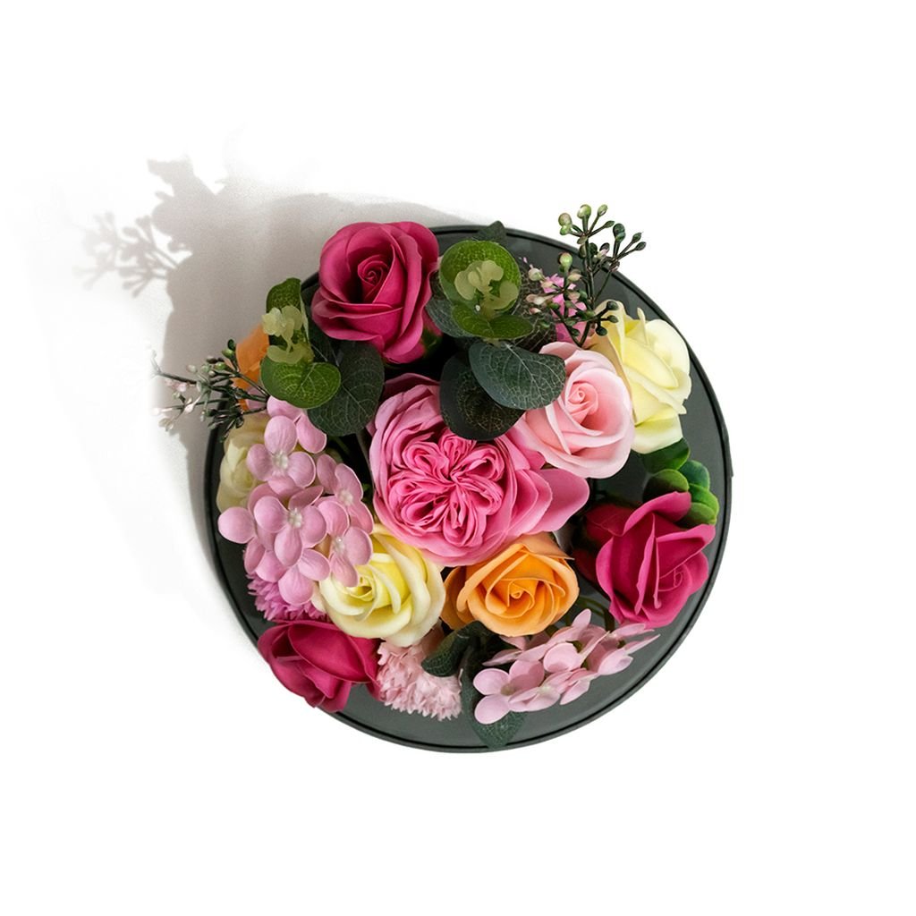 Hộp hoa hồng trụ tròn 22 x 28 cm
