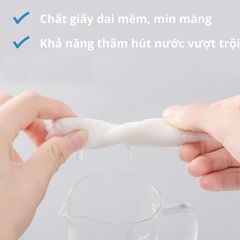 Khăn Lau Mặt Khô Dùng Một Lần Animerry Cuộn 180x200mm