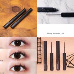 Mascara Innisfree Skinny Microcara Zero 3.5g, Giúp lông mi dày, bền màu đến 12 giờ