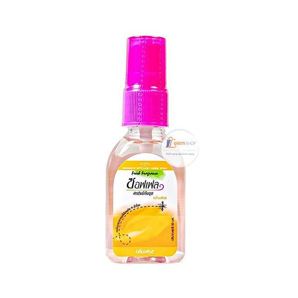 Xịt chống muỗi hương tươi mát Soffell Mosquito Repellent Liquid Spray Fresh Fragrance 30g