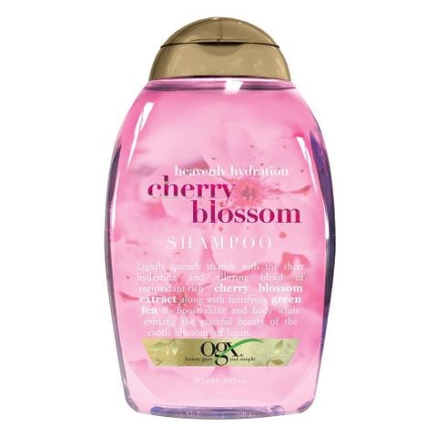 Cặp Gội Xả Ogx 385ml Heavenly Hydration + Cherry Blossom Hoa Anh Đào