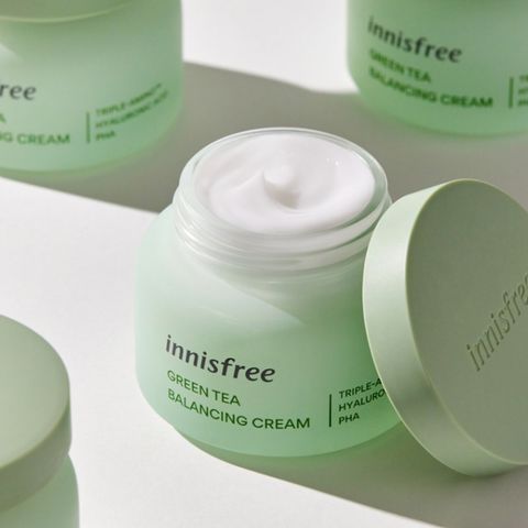 Kem Dưỡng Innisfree Green Tea Balancing Cream Triple-Amino 50ml