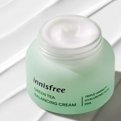 Kem Dưỡng Innisfree Green Tea Balancing Cream Triple-Amino 50ml