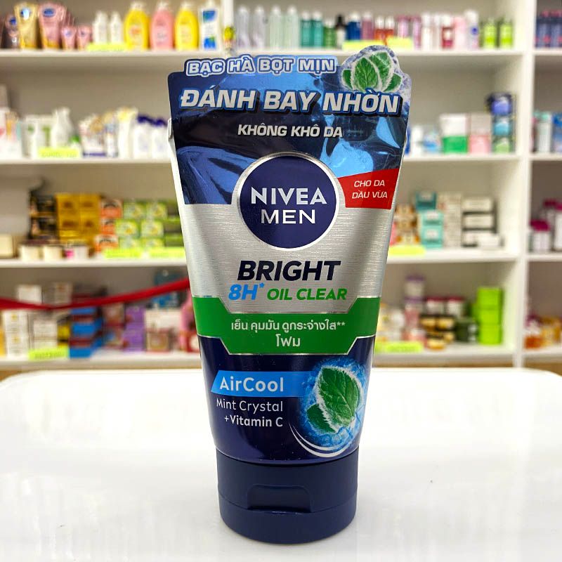 Sữa Rửa Mặt Nam Nivea Nam 100g Aircool Bọt mịn