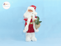 Đồ chơi ông già noel cầm đèn và giỏ cây thông - Quà tặng giáng sinh