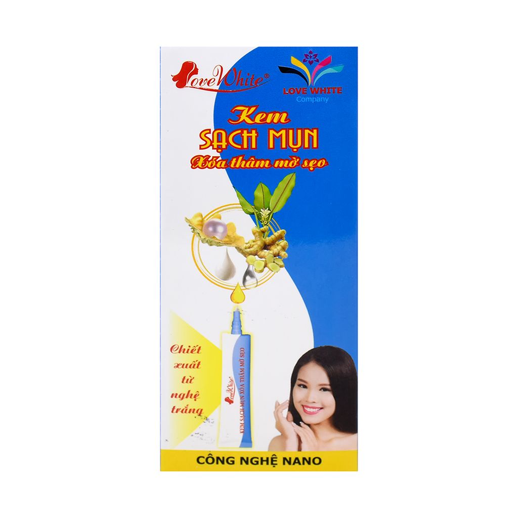 Kem Sạch Mụn Xóa Thâm Mờ Sẹo LoveWhite 15g