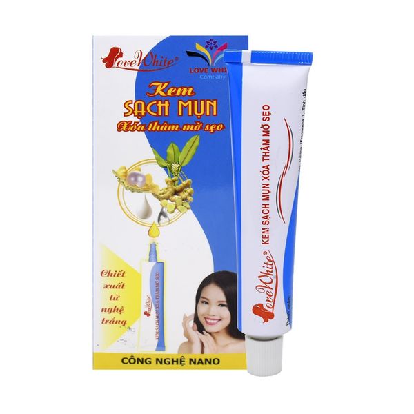 Kem Sạch Mụn Xóa Thâm Mờ Sẹo LoveWhite 15g