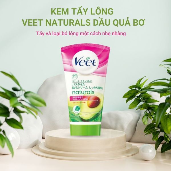 Kem Tẩy Lông Veet Nhật 150g Kèm Muss